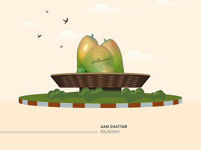 Illustration, Aam Chattar Rajshahi. aam chottor amm chattar banner design digital art graphic design history illustration new design rajshahi rajshahi city rajshahi road vector vector art
