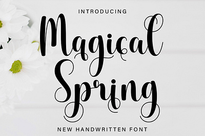 Magical Spring crafting font cute font handwritten monoline new font script script font spring spring font