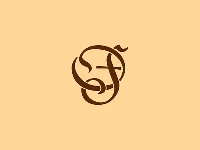 OF Monogram lettering logo