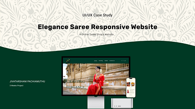 Online Saree Shop (Elegance's Saree) Responsive Website UI/UX Ca beginner case study figma malaysia responsive ui ux