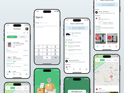 Package Delivery App app clean courier delivery delivery app design ios app logistics parcel maps mobile mobile app design package app product design track track package ui ui design ux