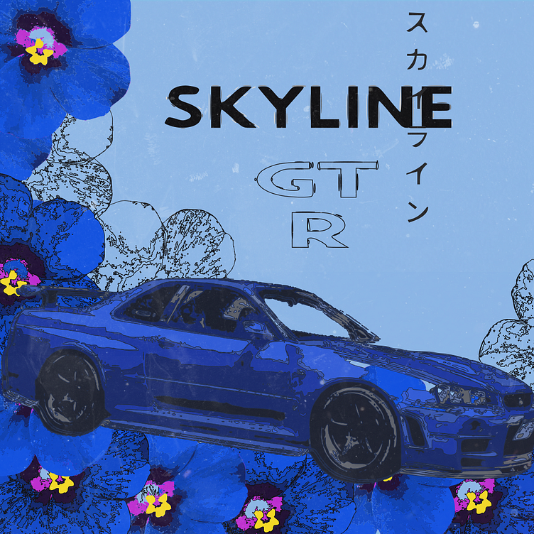 Skyline Gtr Art By Fernanda M On Dribbble