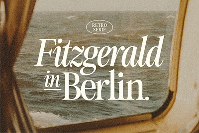 Fitzgerald - Classic Retro Serif beauty branding elegant fashion fashionable logo magazine retro serif style stylish vintage wedding