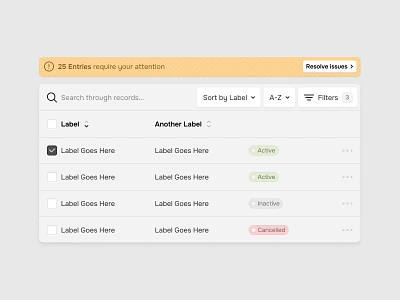 Table UI Exploration 3d app dashboard highlights shadows skeuomorphism table ui ux