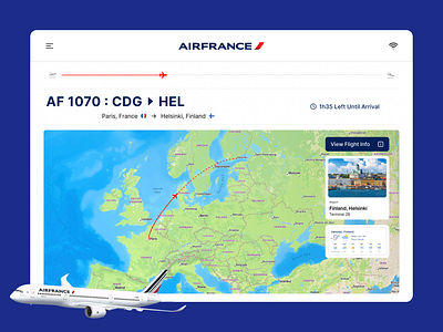 AirFrance · In-Plane Flight Tracker · Product & UX/UI Design case study flight tracker in plane plane ui ui design ux