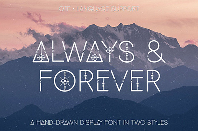 Always Forever Font boho boho font decorative font display font font hand lettered font handwritten font nordic font scandi font scandinavian scandinavian font