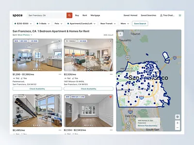 Real Estate Website Design design ui