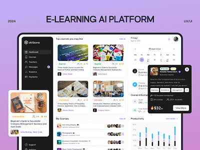 🎓 E-Learning Web App Edtech Educational Platform Online Course dashboard design digital learning edtech platform educational app educational platform design educational portal educational website elearning platform design learning learning app learning management system online course platform saas study platform ui uiux user experience user interface ux web app