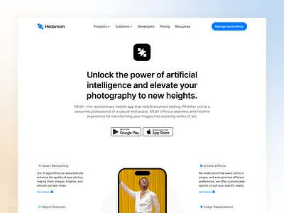 Header – Hedonism UI design hedonism ui ui ui kit ux web