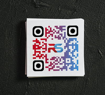 Redstonz Technologies QR Code Design 3d branding graphic design logo qr code design