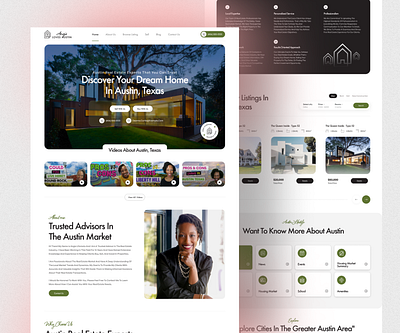 Angie Loves Austin - Real Estate Website architecture austin clean consultant housing minimalist modern property property buying real estate real estate agent real estate landing page real estate website trending ui uiux ux web design