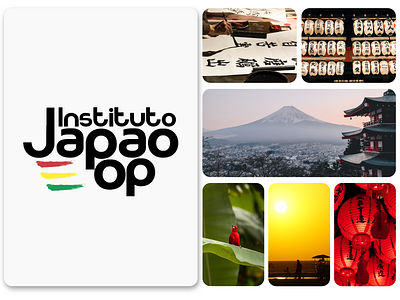 Japan Pop Br Institute brand branding brazil brush colors design flag graphic design green illustrator japan kanji logo logo design logotype red typography vector visual identity yellow