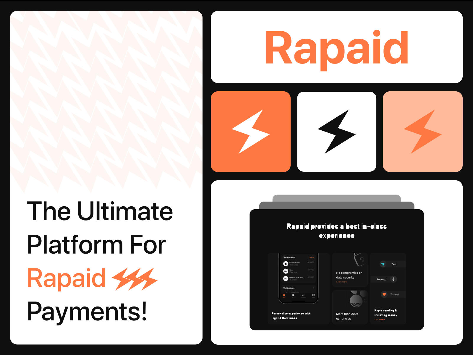Rapaid - Branding UI UX Design app design branding clean design design ecommerce app ecommerce mobile app landing page logo logo design minimal design mobile app ui ui app ui design ui landing page uiux ux ux design web design website design