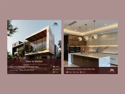 Real Estate Social Media Posts graphic design instagram instagram post real estate social media social media post