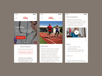 Lilly - Plataforma de Streaming Médico design system ui ux