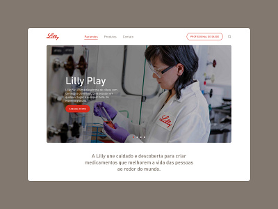 Lilly - Plataforma de Streaming Médico design system ui ux