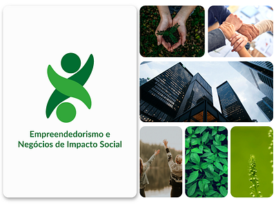 Entrepreneurship and Social Impact Business brand branding business design entrepreneurship graphic design green illustrator logo perspective social impact sustainability symbol vector visual identity