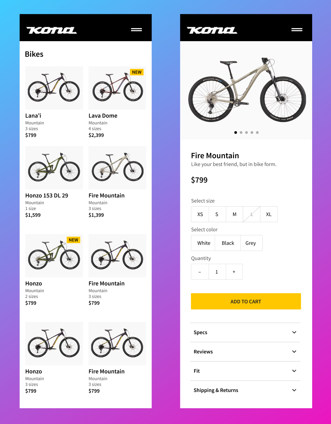 Online Retail ecommerce online retail product design shiftnudge ui