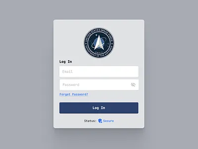 Government Login product design shiftnudge ui