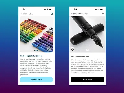 Playing with Styles ecommerce mobile online retail product design shiftnudge ui