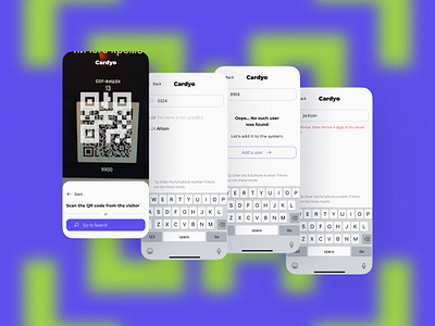 Cardyo | stamp cards app app card design figma qr scan stamp style ui