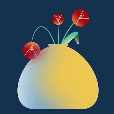 🌹 2d 2dillustration animation design flowers illustration plant procreate sandiego vector