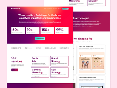 UI/UX Exploration - Agency Landing Page agency landing page landing page ui uiux web design