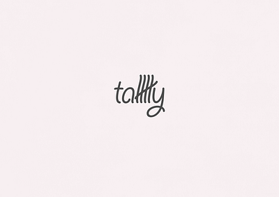 Tally | Typographical Poster font graphics illustration letters poster sans serif simple text typography word