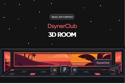 3D Room Space with Figma 3d graphic design illustration motion graphics ui vector