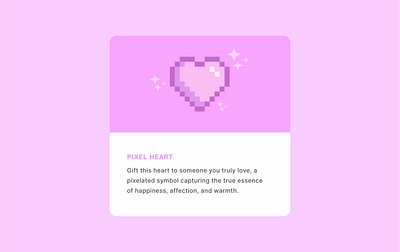 Pixel Card (Heart)