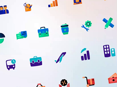 Bundling 4in1 - Icon Illustration Pack (Animation Preview) 2d icon flat icon icon design icon illustration interaction design motion graphics