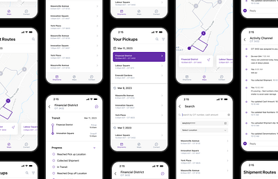 Logistic Management Tool figma financial fintech logistics mobile app product design ui ux web app