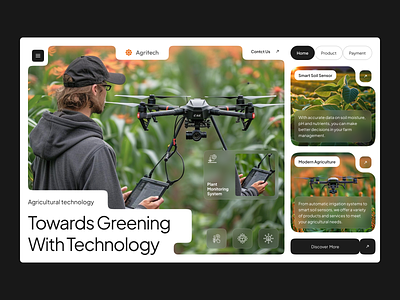 Agriculture Technology Website agriculture agro tech business design foodtech organic startup ui user interface ux web design website