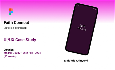 Faith connect figma prototyping ui user research