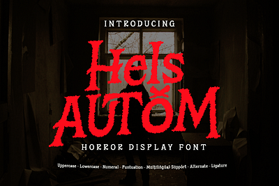 Hels Autom - Horror Display Font handwriting