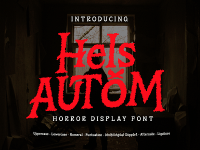 Hels Autom - Horror Display Font handwriting