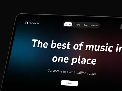 Fine Audio app audio design ui website