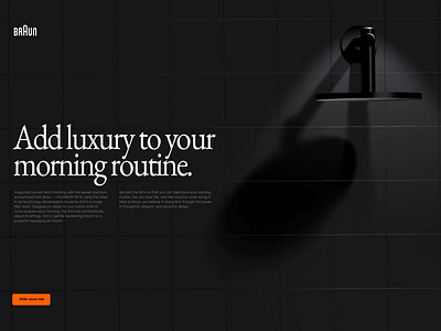 Fake Braun Shower Head 3D Ad 3d advertising braun particles physics spline