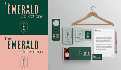 The Emerald Collections brand branding design graphic design hotel logo luxury