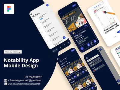 Notability App | Mobile Design animation graphic design ui ux ux reserch