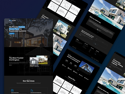 Fla Plans - Civil Engineer landing page landing page real estate responsive design ui design web app web design