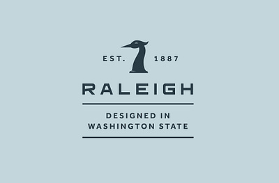 Raleigh Bicycles Est. 1887 bicycle bikes branding design graphic logo mightymoss raleigh