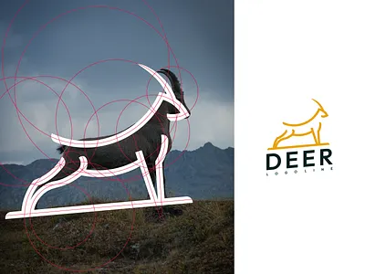 Deer Logo Line branding design graphic design icon illustration logo logo design logotype ui vector