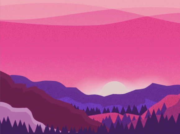 Grainy Sunset by adden g on Dribbble