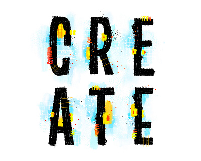 Create. Lettering. art design graphic design lettering logo type