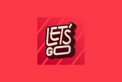 Let's Go graphic design logo typography vector
