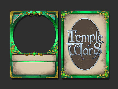 Medieval Theme Card Game Border 2dartist boardgame branding cardgame design gameassets gamelogo gametittle graphic design illustration logo