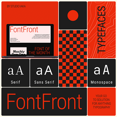Introduction FontFront branding logo web design