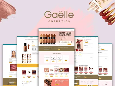 Beauty Products Website branding design homepage shopify shopify store store ui ui design ux web design website website design