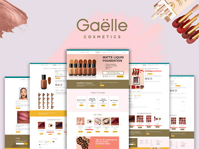 Beauty Products Website branding design homepage shopify shopify store store ui ui design ux web design website website design
